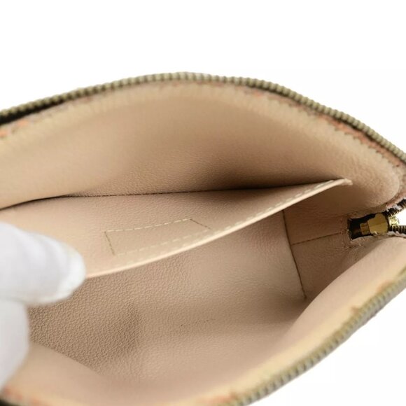 LOUIS VUITTON Pochette Cosmetic Pouch Bag Monogram Leather Brown M47515 05ED262 - Picture 5 of 16